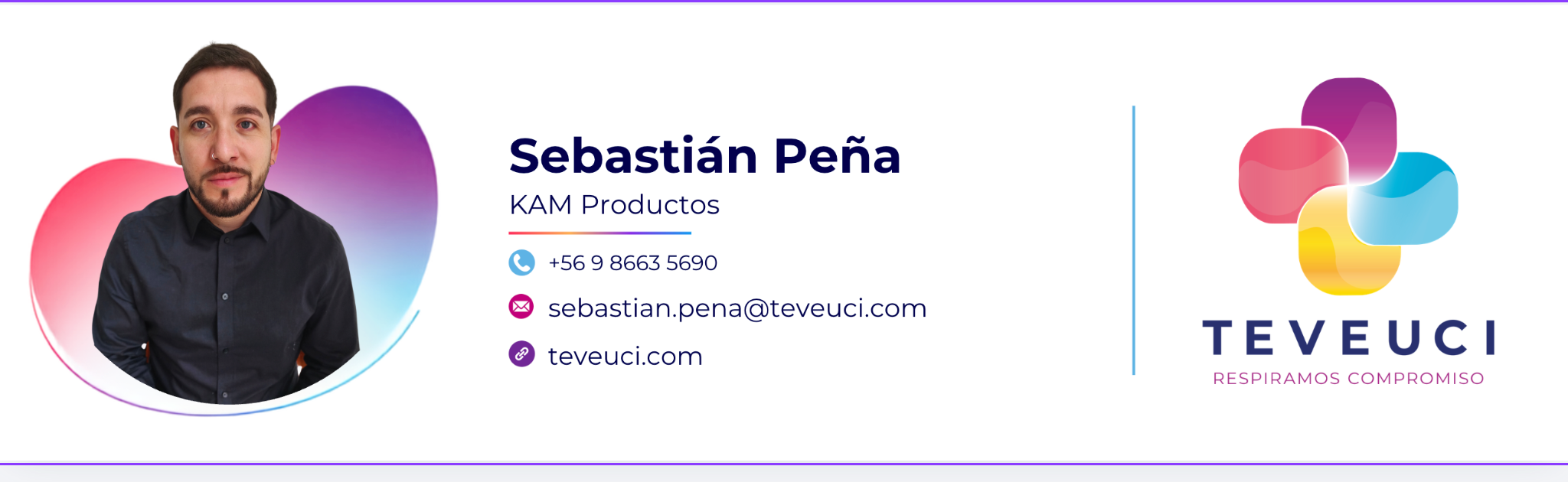 Tarjeta de presentación de Sebastián Peña